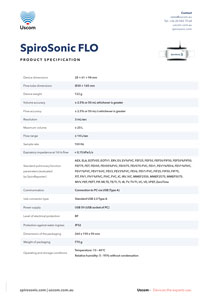 FLO technical specifications PDF