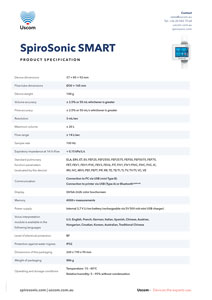 SMART product specifications PDF